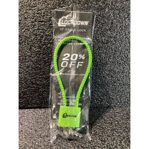 Lockdown 11" Cable Firearm Cable Lock DOJ Compliant w/2 Keys Brand New